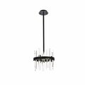 Lighting Business 12 in. Serena Crystal Round Pendant Black LI2961628